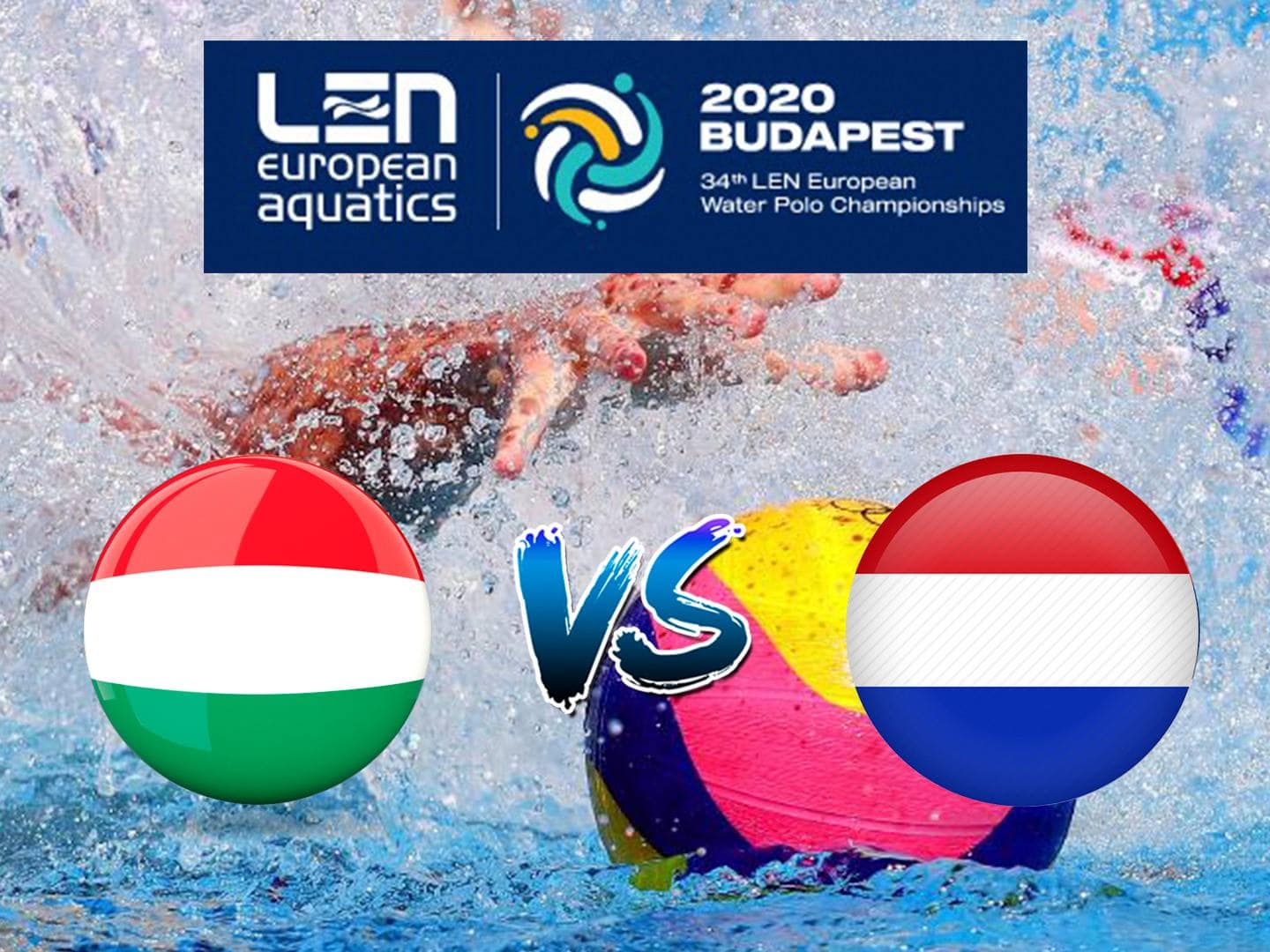 European Water Polo European Championship 2022 logo.